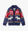 Hatley-Holiday Moose Shawl Collar Cardigan