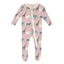 Kickee Pants-Print Footie with 2 Way Zipper-Baby Rose Just so Animals