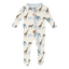 Kickee Pants-Print Footie with 2 Way Zipper-Natural Just So Animals