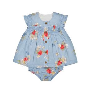 Mayoral-Chiffon Dress-Lagoon