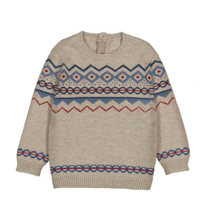 Mayoral-Jacquard jumper-Chai