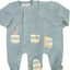 Mayoral-Velour Onesie-Polar Blue