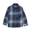 Mayoral-Long Sleeve Checked Shirt-Navy