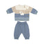 Mayoral-Long Knit Trouser Set-Blue