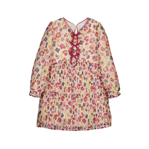 Mayoral-Pleated Dress-Cherry