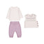 Mayoral-Knit Legging Set-Heather Mauve