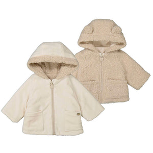 Mayoral-Reversible shearling coat-Pottery