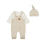 Mayoral-Dungaree with Hat-Heather Milk