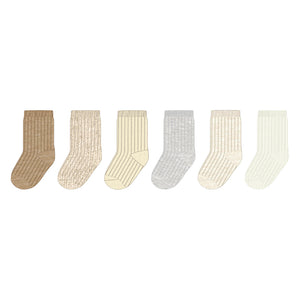 Mayoral-6 Pack Socks-Neutrals