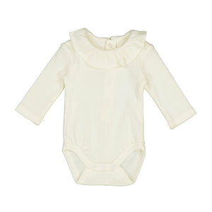 Mayoral-Ribbed Bodysuit-Natural