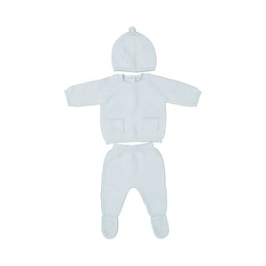Mayoral-Leg warmer & hat set-Sky