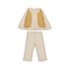 Mayoral-Pant and vest set-Heather Sand