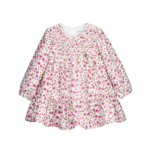 Mayoral-Printed Velvet Dress-Petal