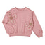 Mayoral-Girl Applique Sweatshirt-Rose