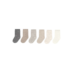 Mayoral-Set of 6 Socks-Neutrals