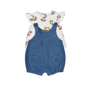 Mayoral-Romper Set-Light Denim