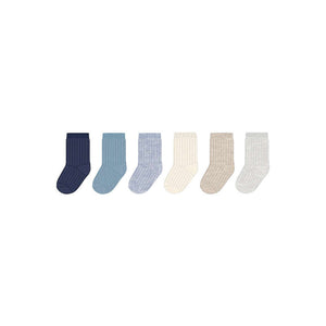 Mayoral-Set of 6 Socks-Blue