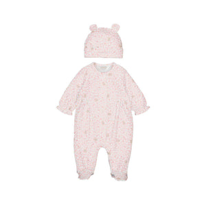 Mayoral-Romper and Hat-Baby Rose