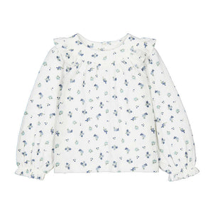 Mayoral-Printed Blouse-Cream