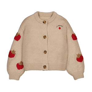 Mayoral-Knit Cardigan-Sesame