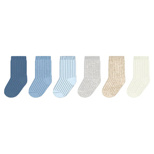 Mayoral-6 Pack Socks-Blue