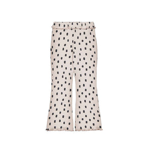Mayoral-Rib Knit Flare Leggings-Quinoa