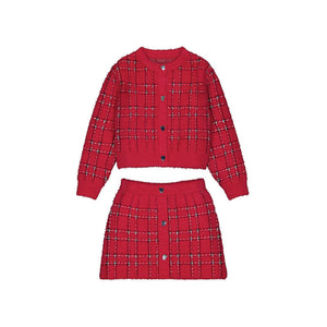 Mayoral-Skirt Set-Red