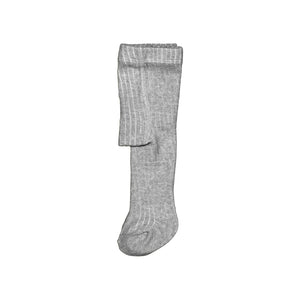 Mayoral-Baby Rib Knit Tights-Gray