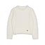 Mayoral-Faux Fur Knit Sweater-Natural