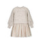 Mayoral-Knit Dress with Bows-Beige