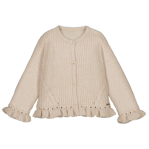 Mayoral-Knit Cardigan-Tapioca