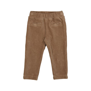 Mayoral-Basic cord knit trousers-Cinammon
