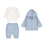 Mayoral-Knit Sweater Set-Sky