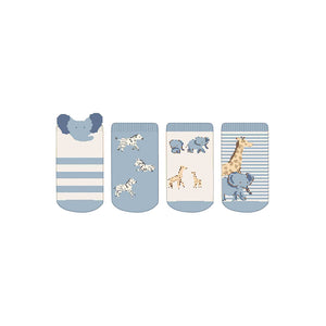 Mayoral-4 Pack Socks-Blue Bell