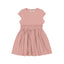 Mayoral-Girl Ribbed Combined Dress-Rose