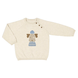 Mayoral-Jumper Sweater-Heather Cream