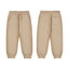 Mayoral-Basic cuffed fleece trousers-Hazelnut
