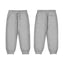Mayoral-Basic cuffed fleece trousers-Smoke
