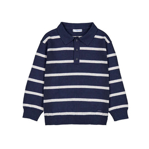 Mayoral-Knit Polo-Navy