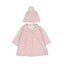 Mayoral-Knit coat & hat-Heather Quartz