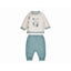 Mayoral-Knit Pants Set-Mineral