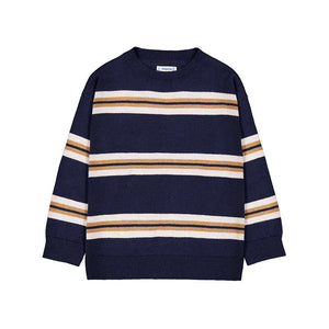 Mayoral-Stripe Sweater-Ink