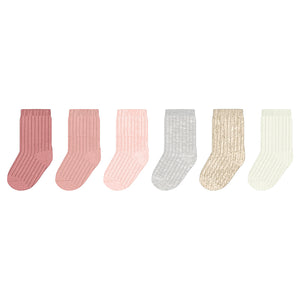 Mayoral-6 Pack Socks-Rosa