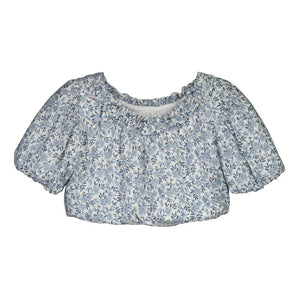 Mayoral-Printed Dobby top-Sky Blue