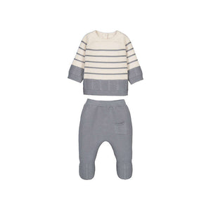 Mayoral-Knit Leg Warmer Set-Ash