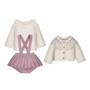 Mayoral-Skirt Set-Heather Mauve