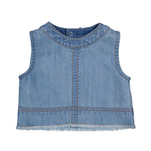 Mayoral-Denim Top-Light Blue