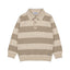 Mayoral-Long Sleeve Knit Polo-Mole Melange