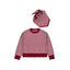 Mayoral-Scarf and Detailed Sweater-Cherry
