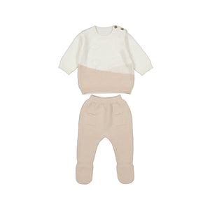 Mayoral-Knit Leg Warmer Set-Soy